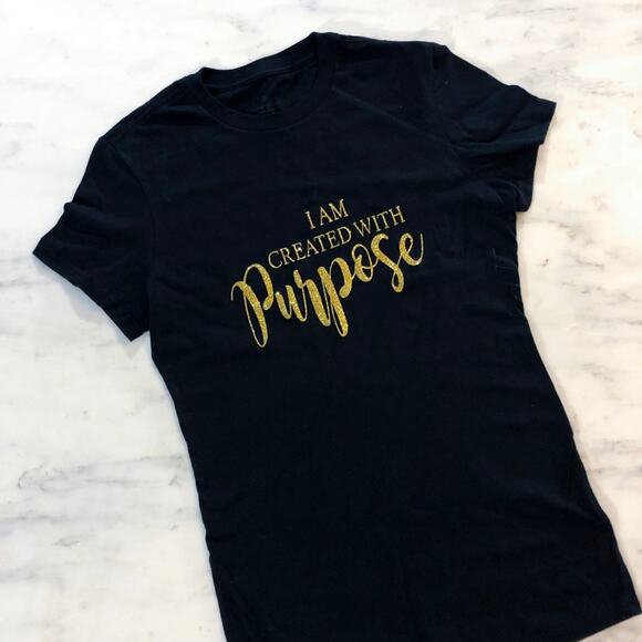 I Am Created with Purpose Christian T Shirt Size Large - Picture 6 of 10